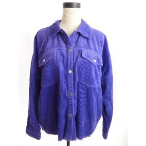 Zara Purple Corduroy Jacket size L